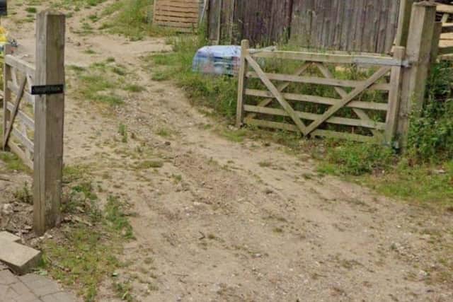 The Previous Gates. Springhill House, St Helens Lane. Reighton. Courtesy Of Applicant.