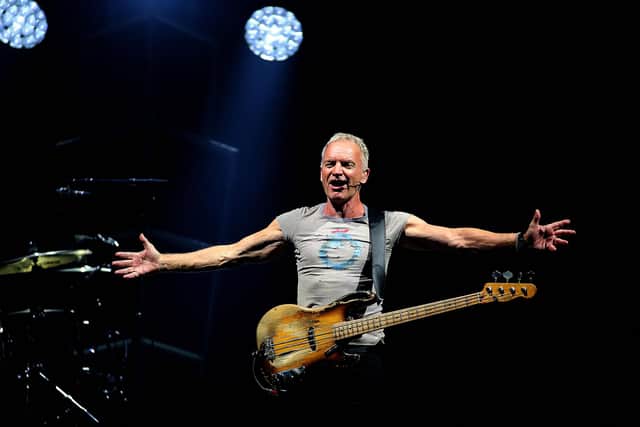 British rock-star Sting performing in October  - Photo by FRANCOIS NASCIMBENI/AFP via Getty Images