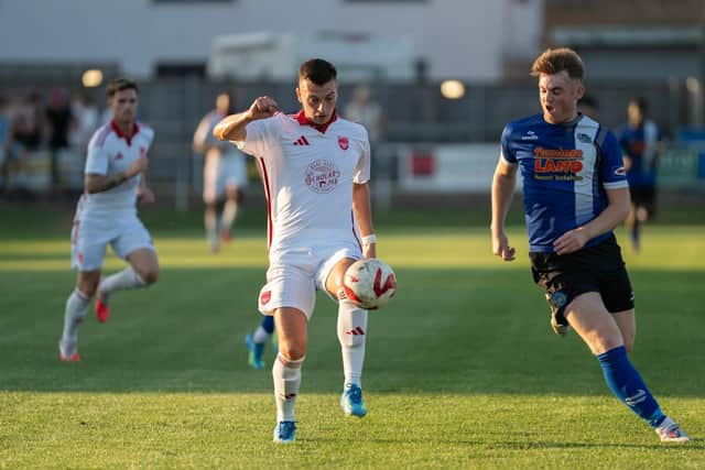 Luca Colville impressed for Boro at Pickering. Photo by Wandering Photography