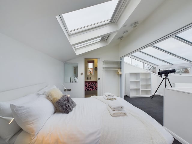 One of the property's bright and spacious bedrooms.