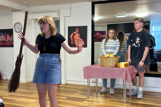 Lola Walley as the witch in Into The Woods.
