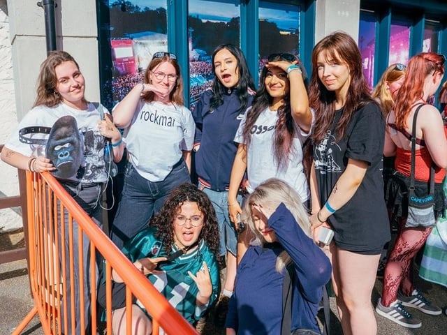 Fans ready to enjoy their evening out. photo: Cuffe & Taylor