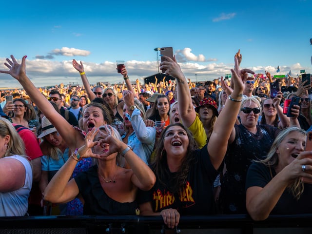 The crowd went wild for the musicians at Cafe Mambo.