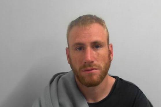 Ben Adams, 28, from Cayton near Scarborough, is wanted for breaching a restraining order