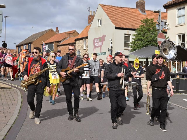 Musical entertainment too, on Malton's streets. photo: Richard Ponter