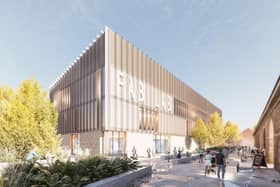 An artist's impression of what the new FabLab+ building could look like.