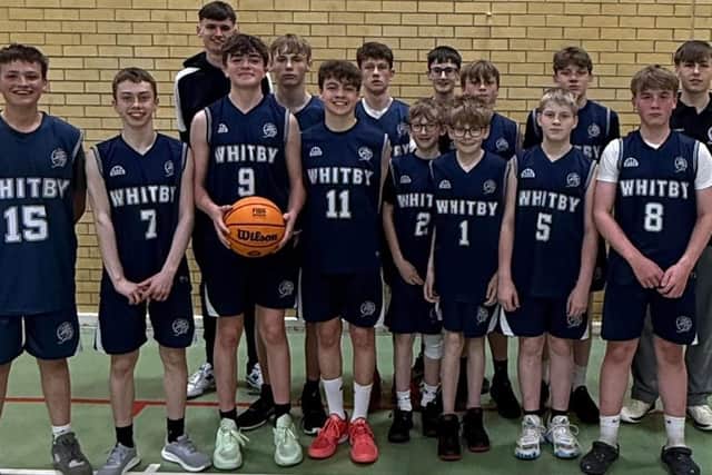 The Whitby Jets Basketball Club Under-16s team.