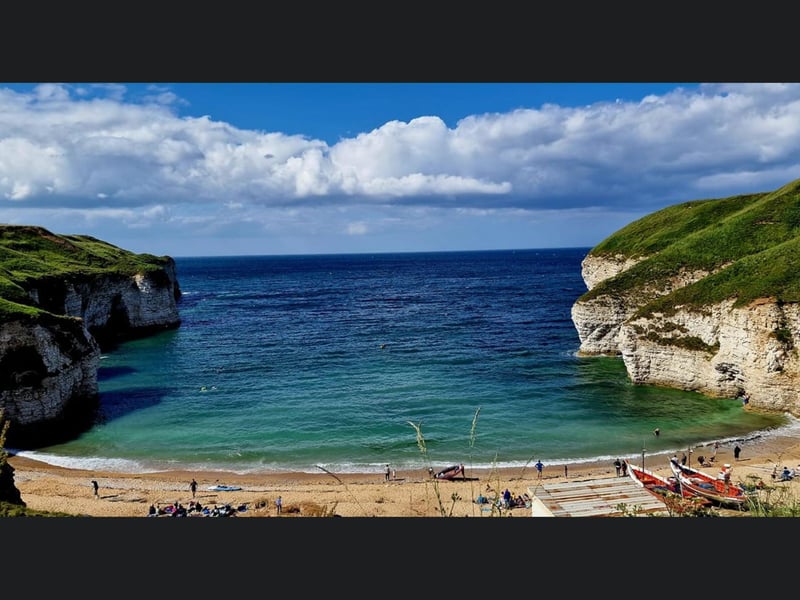 Such a blue sea we could call it the 'Yorkshire Riviera'.