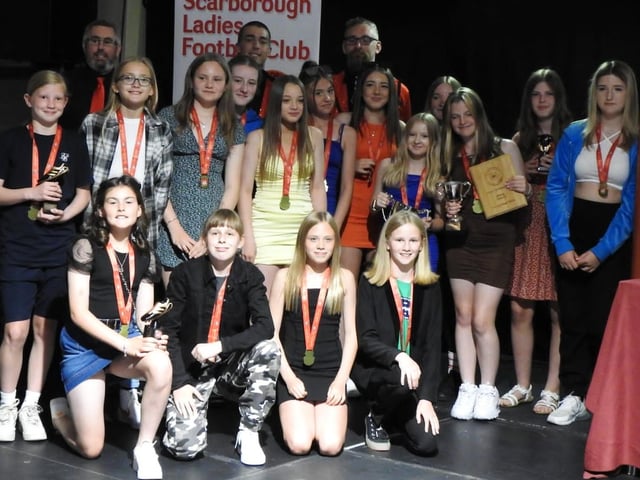 The Scarborough Ladies FC Under-12s Whites had a superb season, winning the League Cup, league title and York FA Cup.