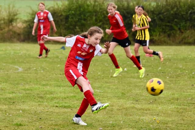 Scarborough Ladies Under-13s in action against Strensall. Photos by Sarah Farrar