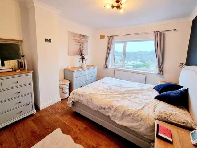 A double bedroom with a view.