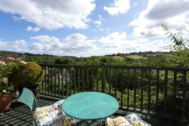 Stunning views over Lowdale can be enjoyed from this raised veranda to the rear of the cottage.
