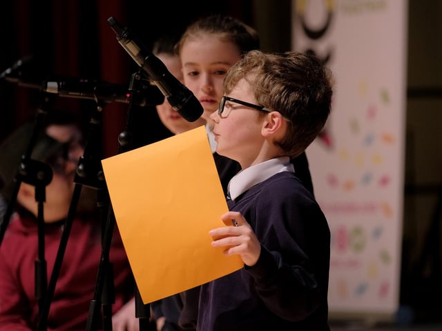 St Martins School pupils.
