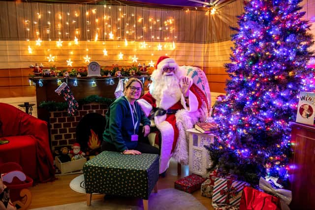 Santa’s arrives in his sleigh at 9.45am on November 21.