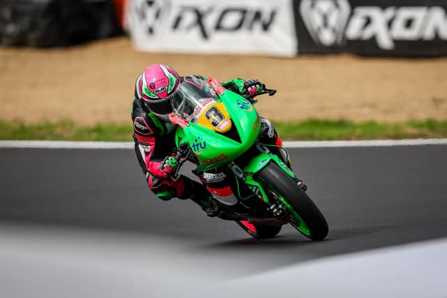 Ben on the gas at through Clark Curve at Brands Hatch. Photo: Colin Port Images.
