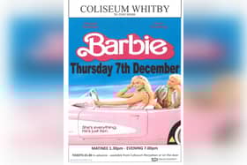 Barbie is showing at Whitby Coliseum on December 7.
