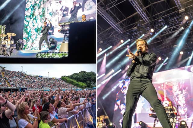 Olly Murs at the Open Air Theatre, Scarborough.