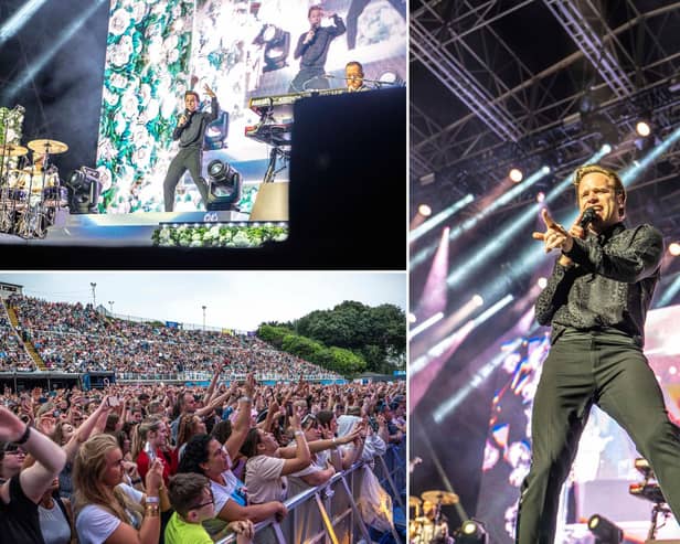 Olly Murs at the Open Air Theatre, Scarborough.