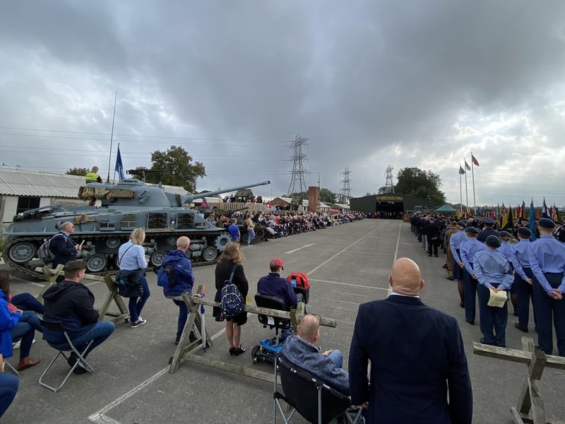 Eden Camp ready to welcome the parade.