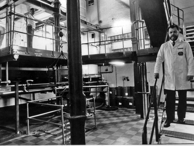 Paul Simpson, operations manager at Ward's Brewery, in 1979