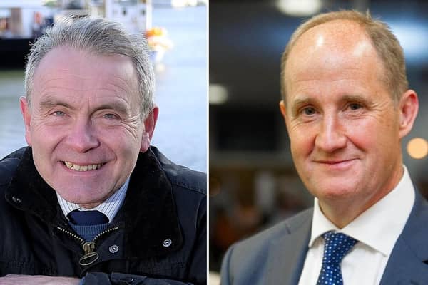 Sir Robert Goodwill (left) and Kevin Hollinrake (right) have both said they will back Rishi Sunak as the next leader of the Conservative Party