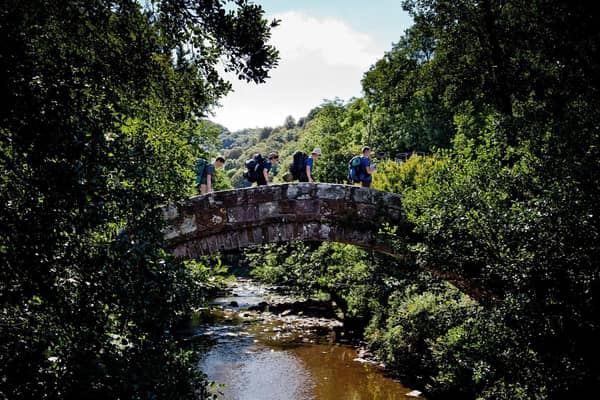 Beggar's Bridge spans the River Esk at Glaisdale