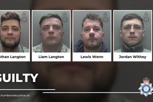 All four men are due to be sentenced on Tuesday, July 28. Photo: Humberside Police