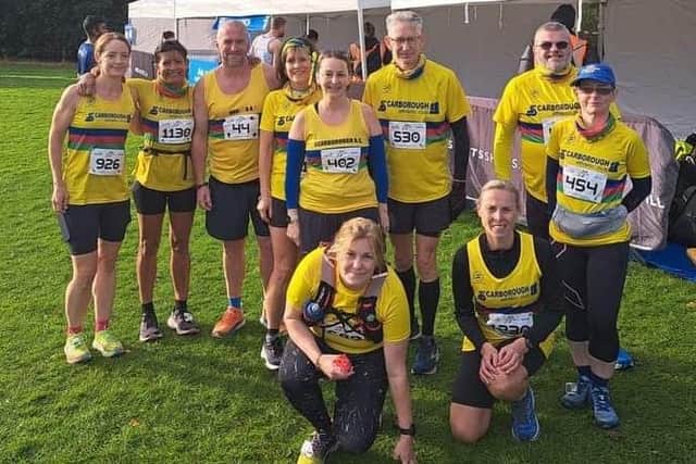 Scarborough Athletic Club runners at Humber Bridge Half Marathon