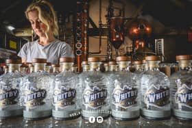 Jess Slater at work in the distillery.
picture: Ceri Oakes