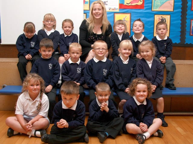 2009. New starters, at Seton School, with new teacher Miss Barningham