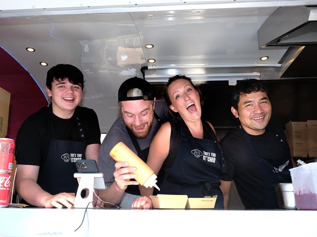 Ready to serve the hungry food festival goers!