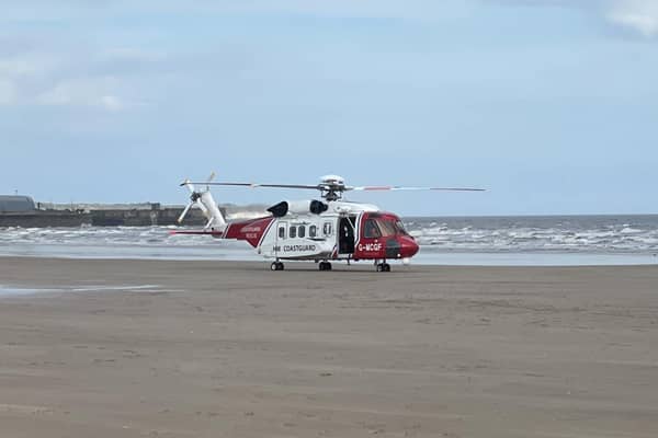 A kite surfer has been pulled from the water by the Coastguard Rescue Helicopter near Bridlington - Image: Bridlington Coastguard Rescue Team