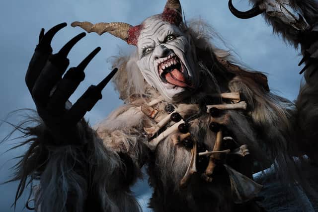 Creatures on the Krampus Run in Whitby.
picture: Richard Ponter