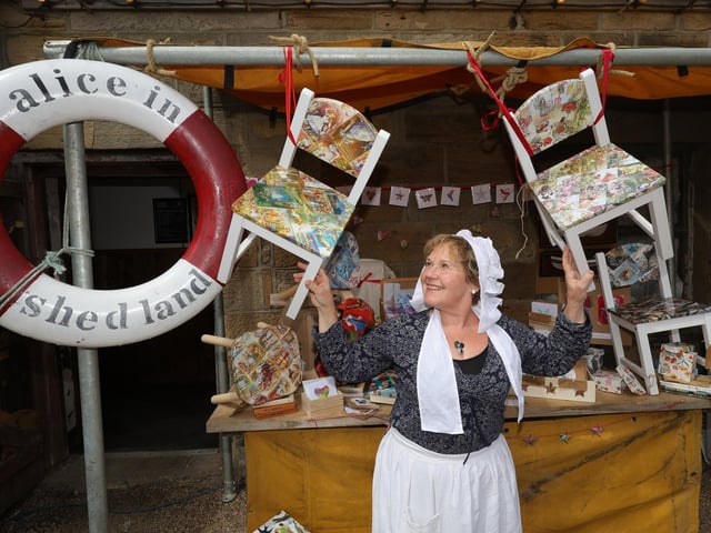 Alice in Shedland having fun. picture: Richard Ponter