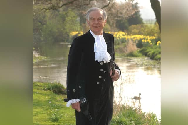 Mark Evans, pictured as the High Sheriff of North Yorkshire.