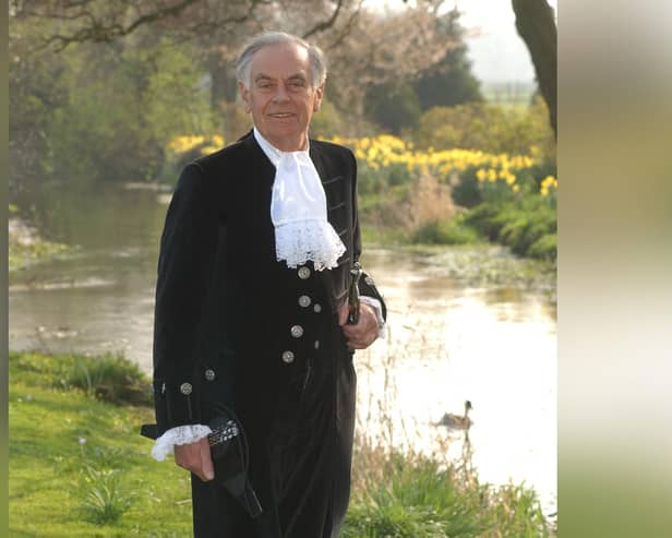 Mark Evans, pictured as the High Sheriff of North Yorkshire.