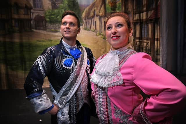 Christopher Pym as Prince Charming with Katie Buttner as Dandini