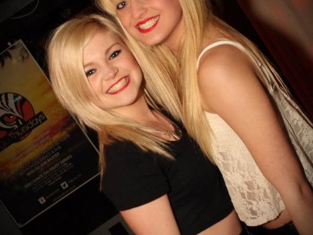 Best friends Harriet and Amy in Quids Inn.