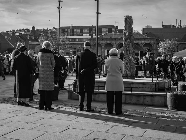 Whitby pays its respects at Dock End. Photo: Deborah McCarthy