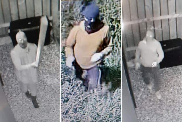 North Yorkshire Police have released CCTV of three men they'd like to hear from. (Image: North Yorkshire Police)
