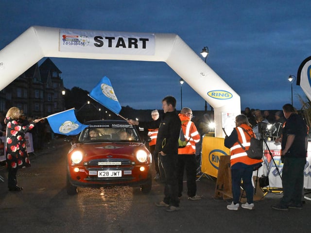 The Yorkshire flags were flying.