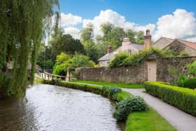The property is in an idyllic location next to Thornton Beck
