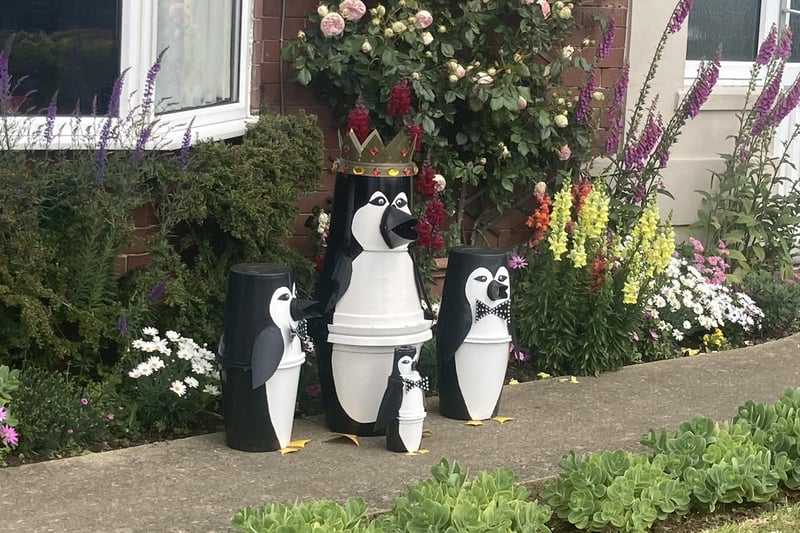 This model is called 'Emperor Penguin & Friends' and can be found on North Marine Road, Flamborough.