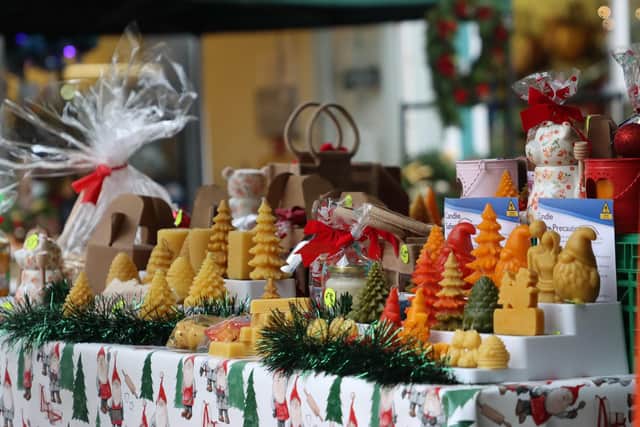 There was a wide variety of food on offer, as well as festive themed gifts. Photo: TFC Photography.