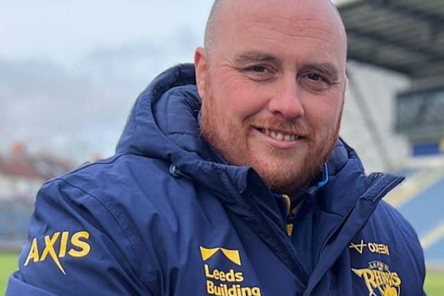 Leeds Rhinos Head Groundsperson Ryan Golding at Headingley Rugby Stadium