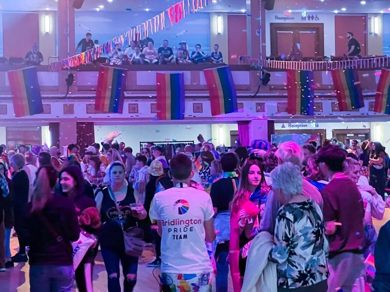Bridlington Spa was decked out in Pride flags and bunting while activities were hosted inside.