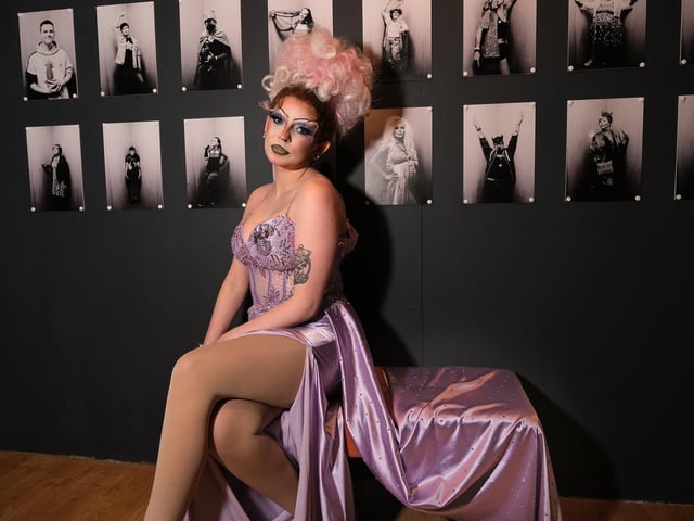 Bella de Ball at the exhibition