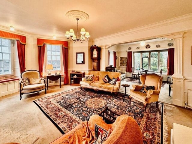 A triple aspect reception room in Yew Court.