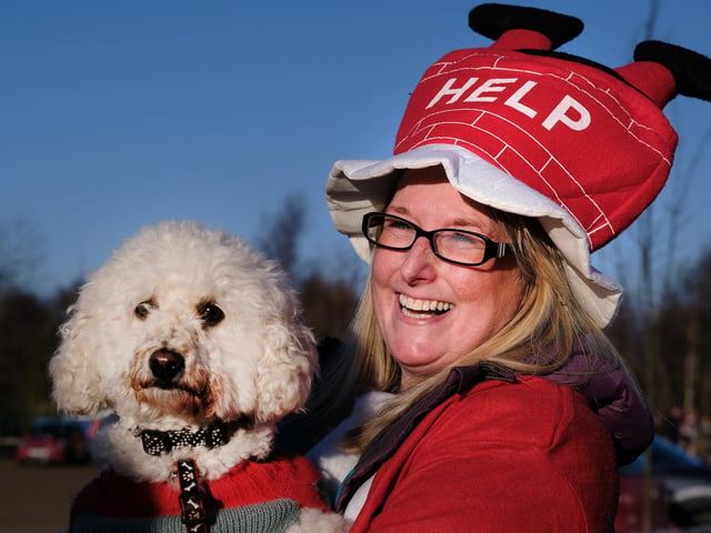 Having fun at the Saint Catherine's 5K.
picture: Richard Ponter