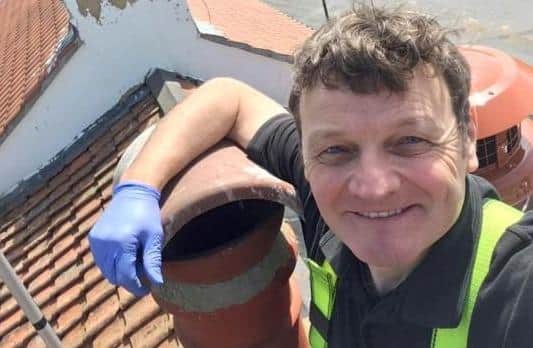 Chimney sweep Greg White.